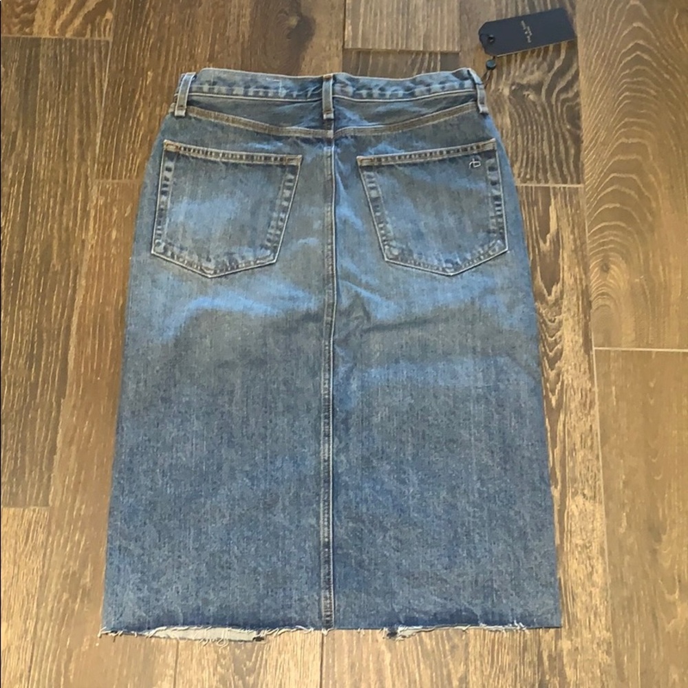 rag & bone jade denim skirt - Picture 4 of 4